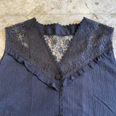 画像5: AROUND THE SHOULDER LACE DESIGN VEST / Ladies M (5)