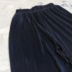 画像3: BLACK COLOR PLEATED WIDE SILHOUETTE PANTS / W23~ (3)