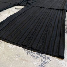 画像8: BLACK COLOR PLEATED SKIRT LAYERED PANTS / W25~ (8)
