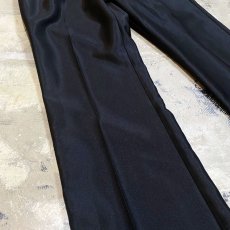 画像5: LUSTER BLACK COLOR TUCK SLACKS / W30 (5)