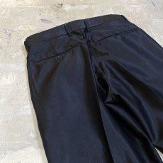 画像9: LUSTER BLACK COLOR TUCK SLACKS / W30 (9)