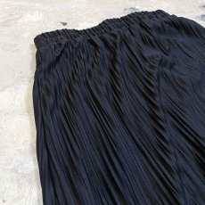 画像3: BLACK COLOR PLEATED SKIRT LAYERED PANTS / W25~ (3)