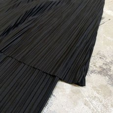 画像6: BLACK COLOR PLEATED SKIRT LAYERED PANTS / W25~ (6)