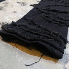 画像8: BLACK COLOR CRUST DESIGN PANTS / W32 (8)
