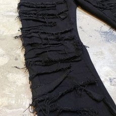 画像5: BLACK COLOR CRUST DESIGN PANTS / W32 (5)