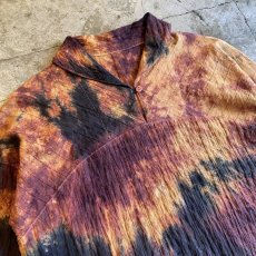 画像3: TIE DYE PATTERN COLOR DESIGN L/S TOPS / Ladies M (3)