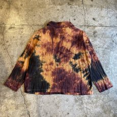 画像2: TIE DYE PATTERN COLOR DESIGN L/S TOPS / Ladies M (2)