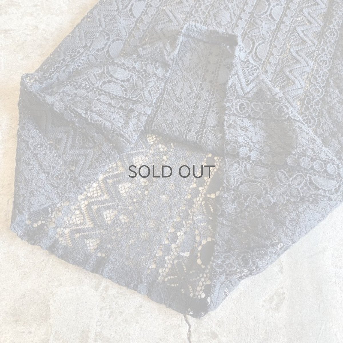 画像6: BLACK COLOR LACE DESIGN FLARE PANTS / W24~W29 (6)