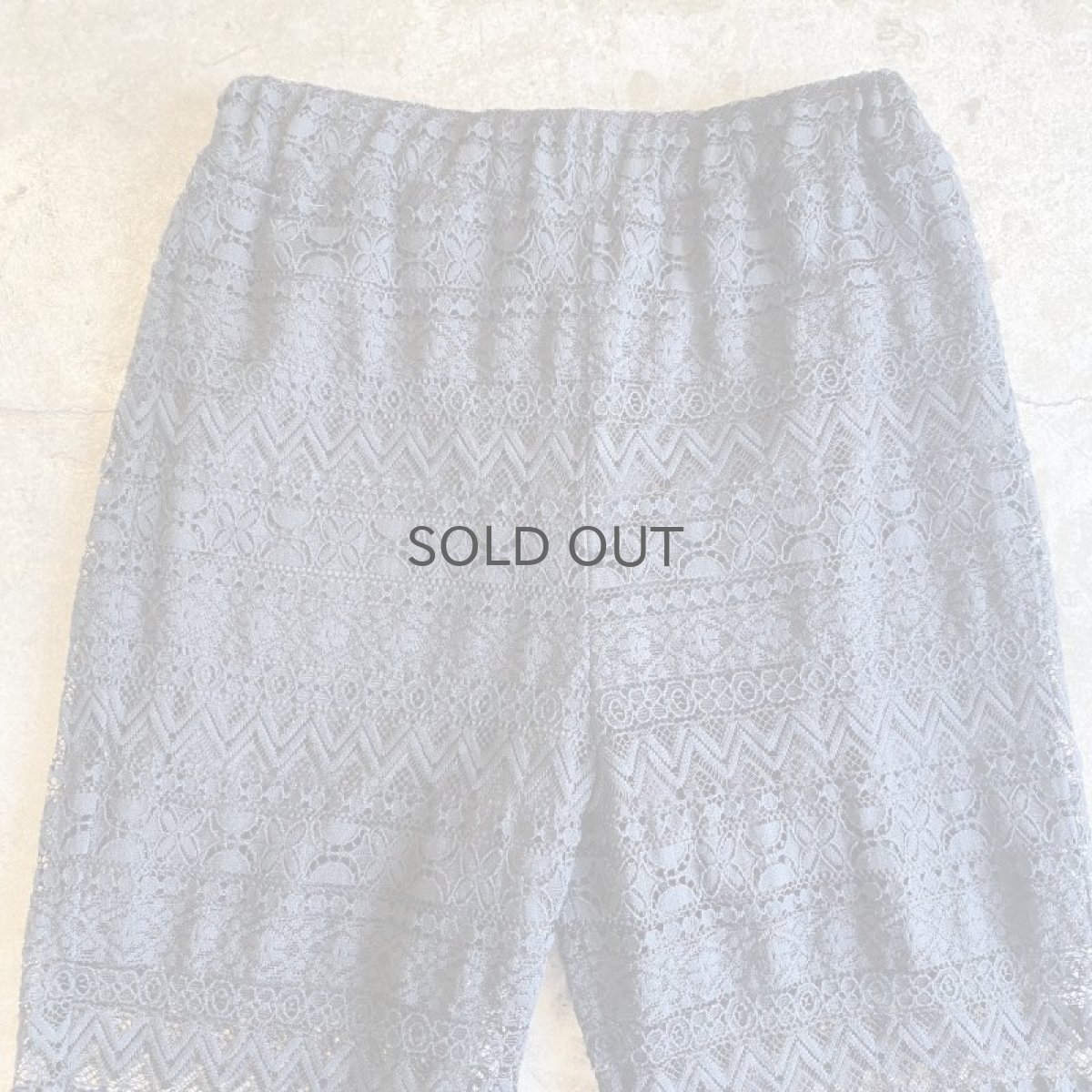 画像9: BLACK COLOR LACE DESIGN FLARE PANTS / W24~W29 (9)