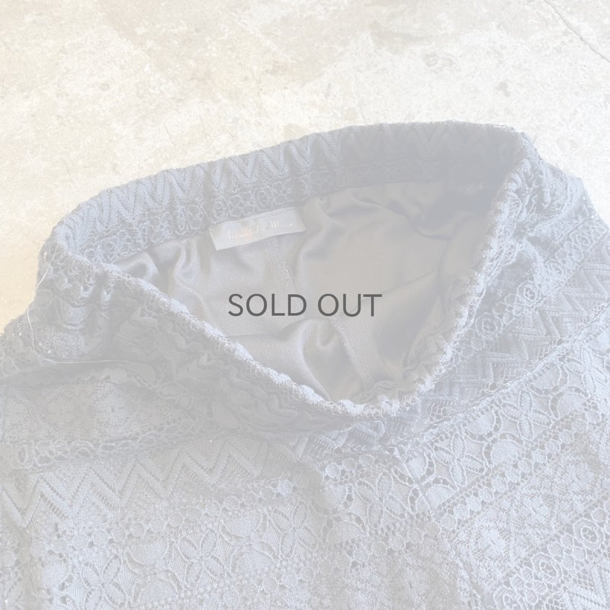 画像8: BLACK COLOR LACE DESIGN FLARE PANTS / W24~W29 (8)