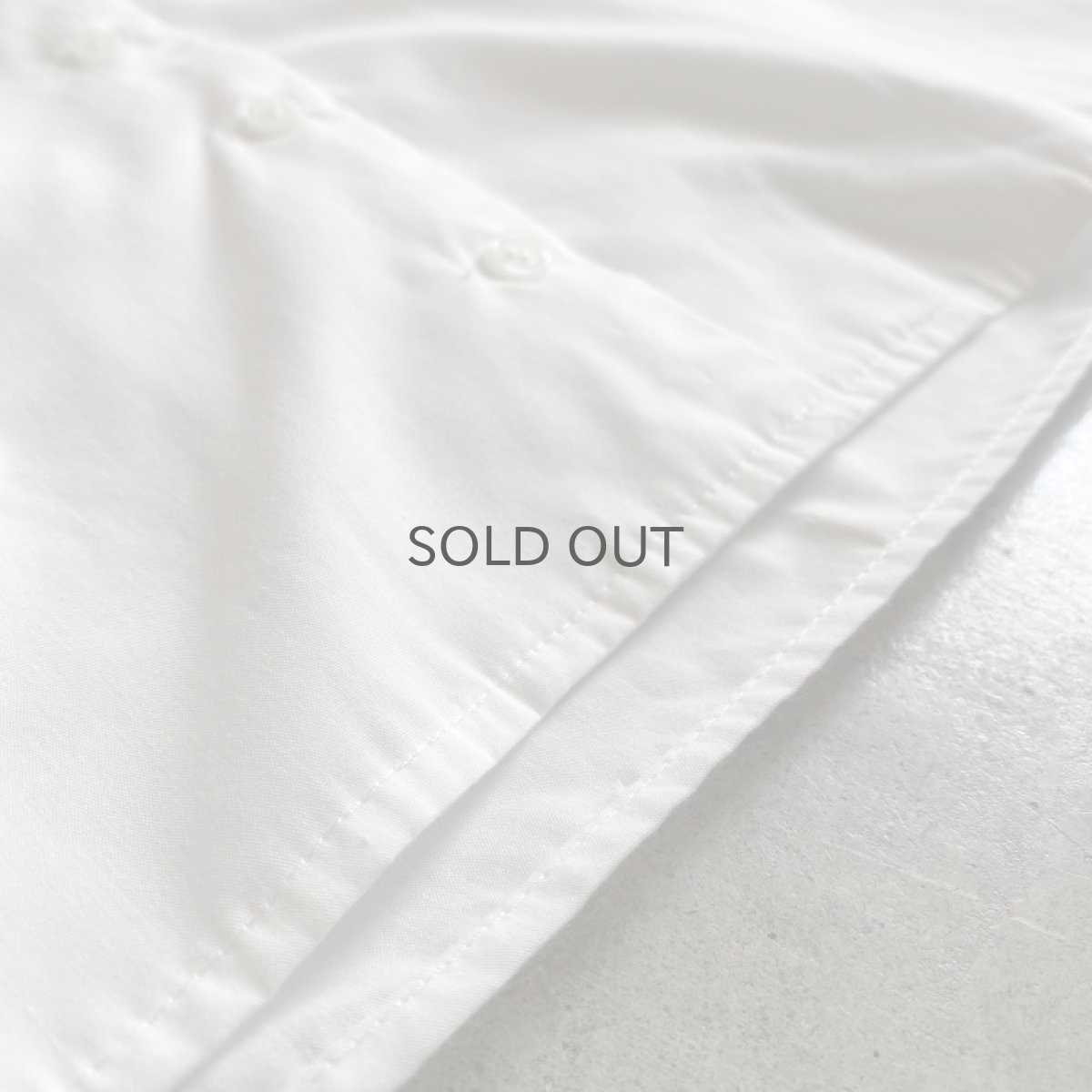 画像10: WHITE COLOR FRILL DESIGN COLLAR COTTON SHIRT / Ladies M (10)