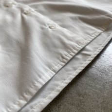 画像10: WHITE COLOR FRILL DESIGN COLLAR COTTON SHIRT / Ladies M (10)