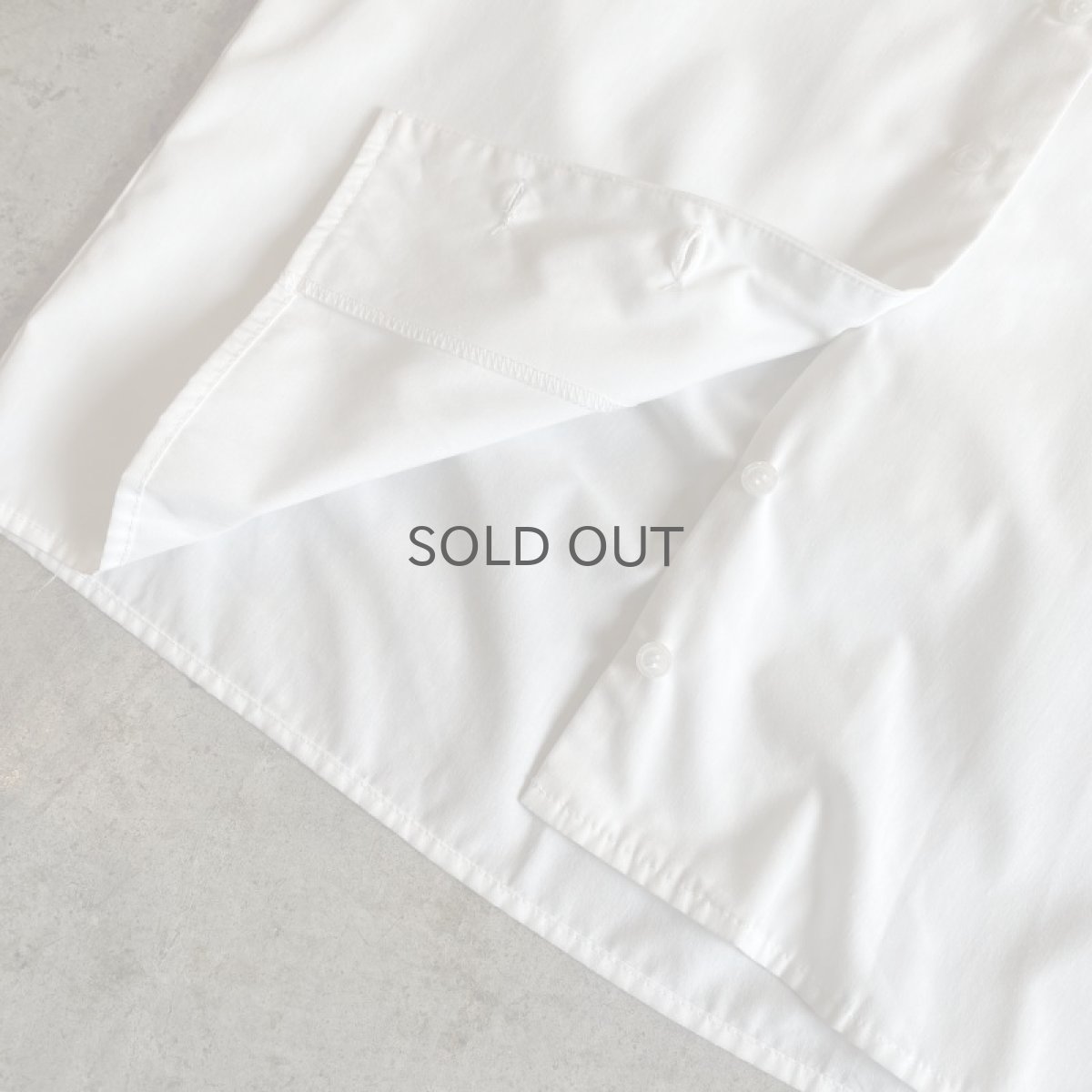 画像7: WHITE COLOR FRILL DESIGN COLLAR COTTON SHIRT / Ladies M (7)