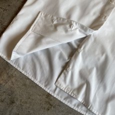 画像7: WHITE COLOR FRILL DESIGN COLLAR COTTON SHIRT / Ladies M (7)