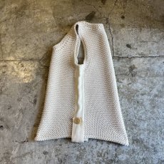 画像3: 【CHLOE】SIDE LINE DESIGN GARTER STITCH KNIT N/S TOPS / Ladies S / MADE IN ITALY  (3)