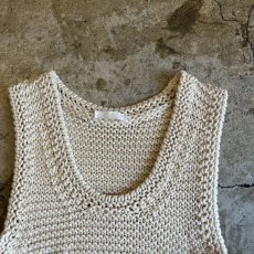 画像8: 【CHLOE】SIDE LINE DESIGN GARTER STITCH KNIT N/S TOPS / Ladies S / MADE IN ITALY  (8)