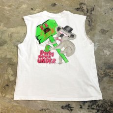 画像1: 80's "USF DERBY DOWN UNDER" CUT OFF N/S TEE / Mens XL / MADE IN USA (1)