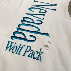 画像4: 80's "NEVADA WOLF PACK" CUT OFF DAMAGE N/S TEE / Mens L / MADE IN USA (4)