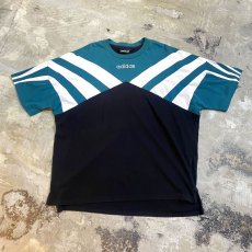 画像1: 【adidas】SWITCHED COLOR LINE DESIGN S/S TEE / Mens L (1)