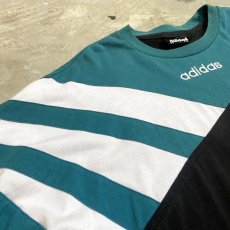 画像3: 【adidas】SWITCHED COLOR LINE DESIGN S/S TEE / Mens L (3)