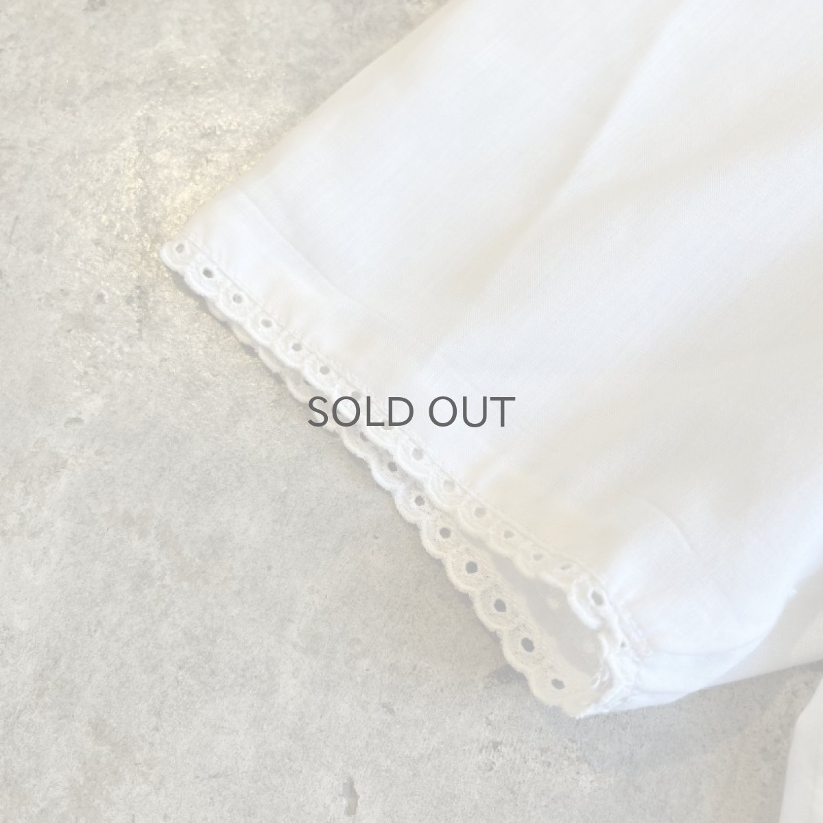 画像6: FLORAL POINT EMBROIDERY DESIGN S/S BLOUSE / Ladies M (6)
