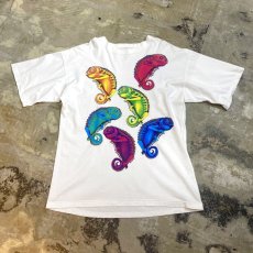 画像1: COLORFUL CHAMELEON PRINTED S/S TEE / Mens XL (1)