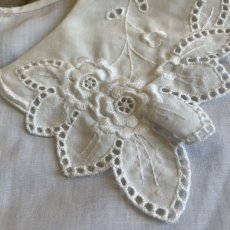 画像9: FLORAL POINT EMBROIDERY DESIGN S/S BLOUSE / Ladies M (9)