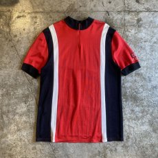 画像1: OLD EURO CYCLING COLOR S/S TOPS / Ladies L / MADE IN GERMANY (1)