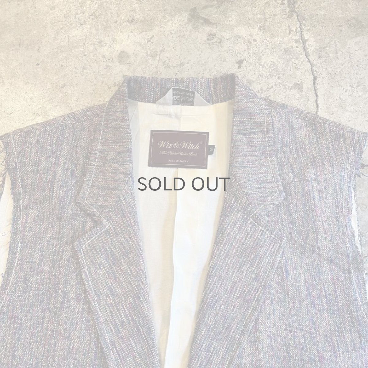 画像10: 【Wiz&Witch】"OUT STITCH" SINGLE TAYLOR VEST  / OS (10)