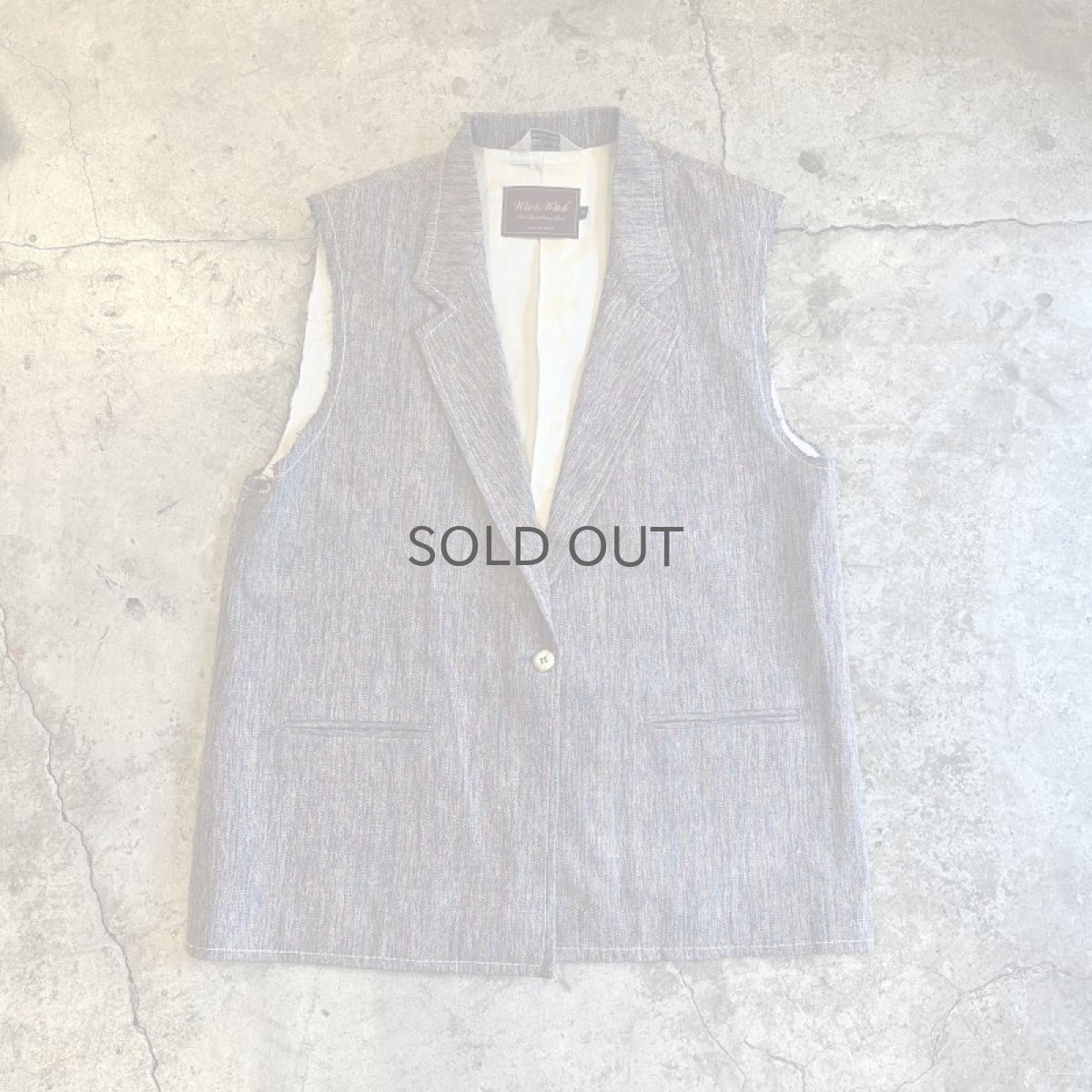 画像1: 【Wiz&Witch】"OUT STITCH" SINGLE TAYLOR VEST  / OS (1)