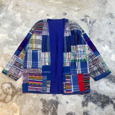 画像1: VARIOUS FABRIC PATCHWORK N/C JACKET / Mnes L (1)