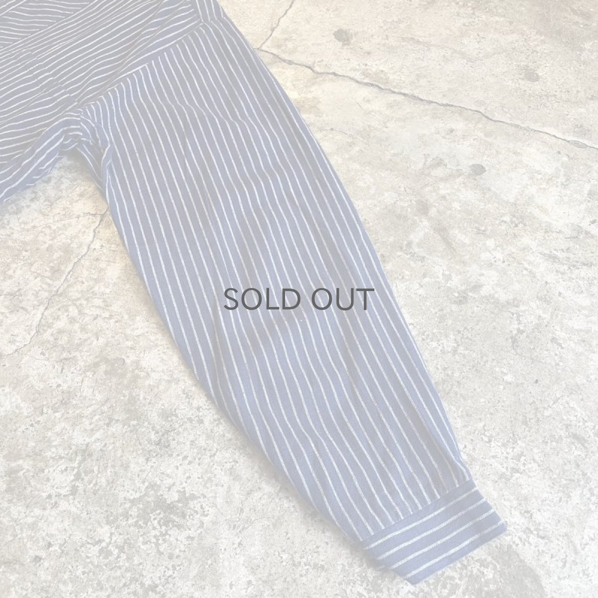 画像7: EURO MILITARY STRIPE PATTERN  L/S TOPS / Ladies L  (7)