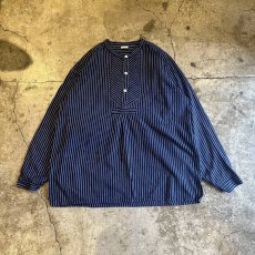 画像1: EURO MILITARY STRIPE PATTERN  L/S TOPS / Ladies L  (1)