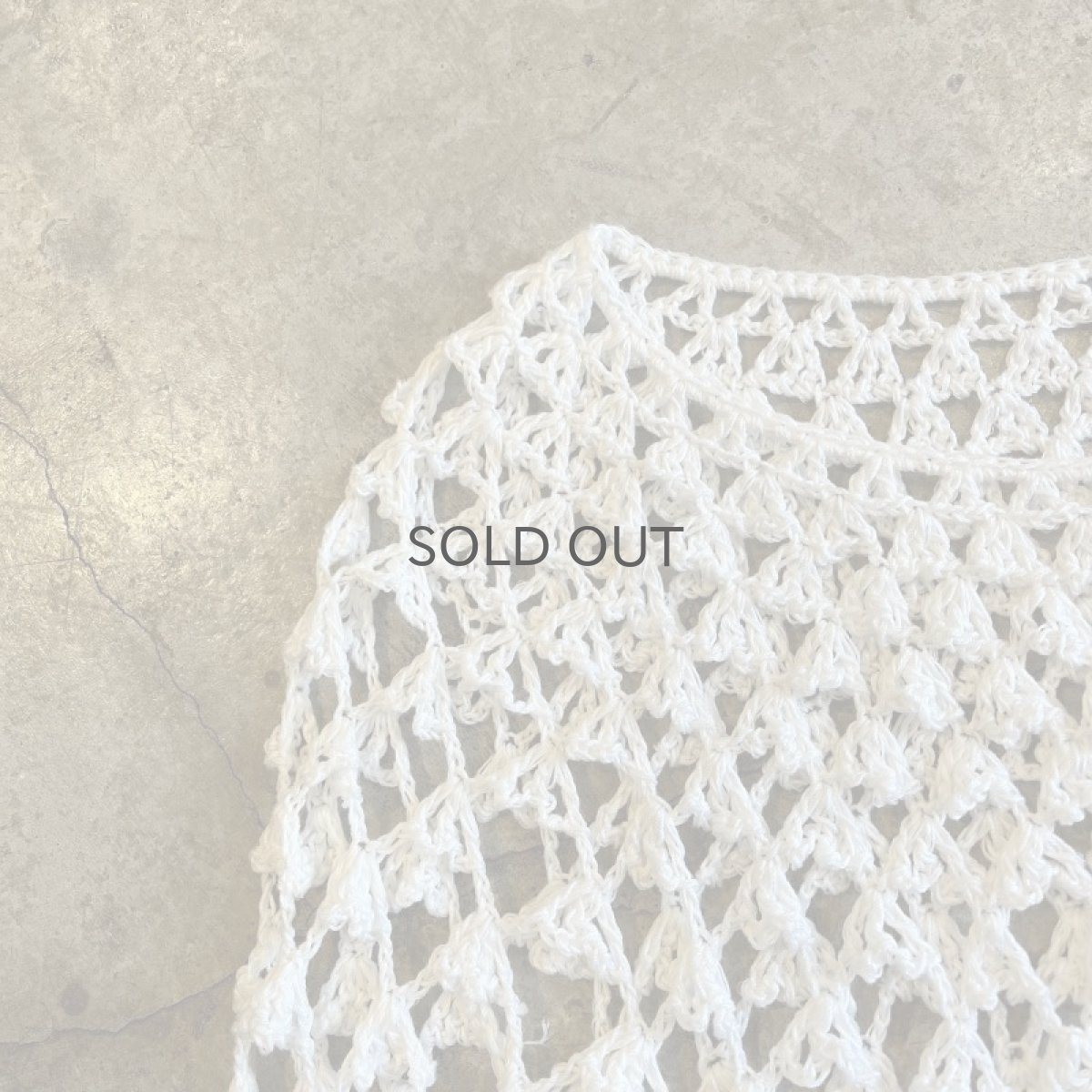 画像9: WHITE COLOR CROCHET FLARE SLEEVE DESIGN L/S TOPS / Ladies M (9)