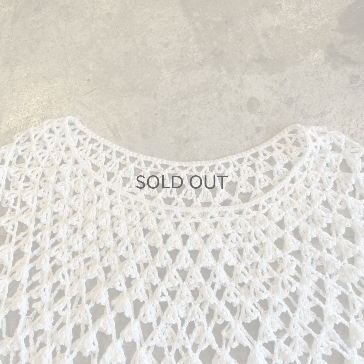 画像8: WHITE COLOR CROCHET FLARE SLEEVE DESIGN L/S TOPS / Ladies M (8)