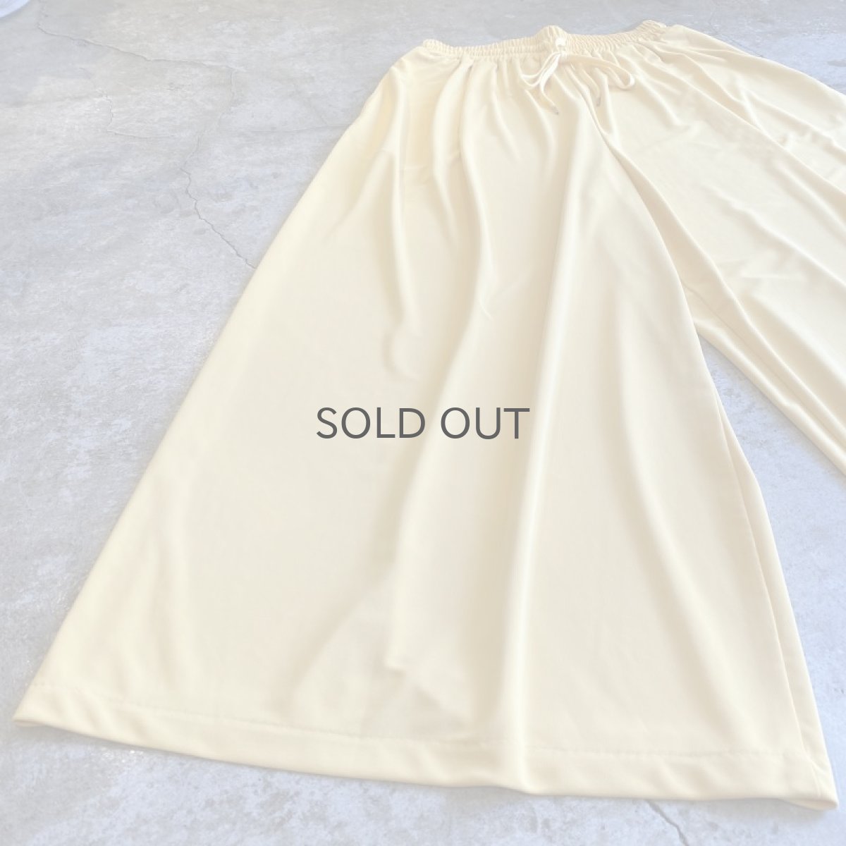 画像5: YELLOW COLOR WIDE DESIGN PANTS / FREE (5)