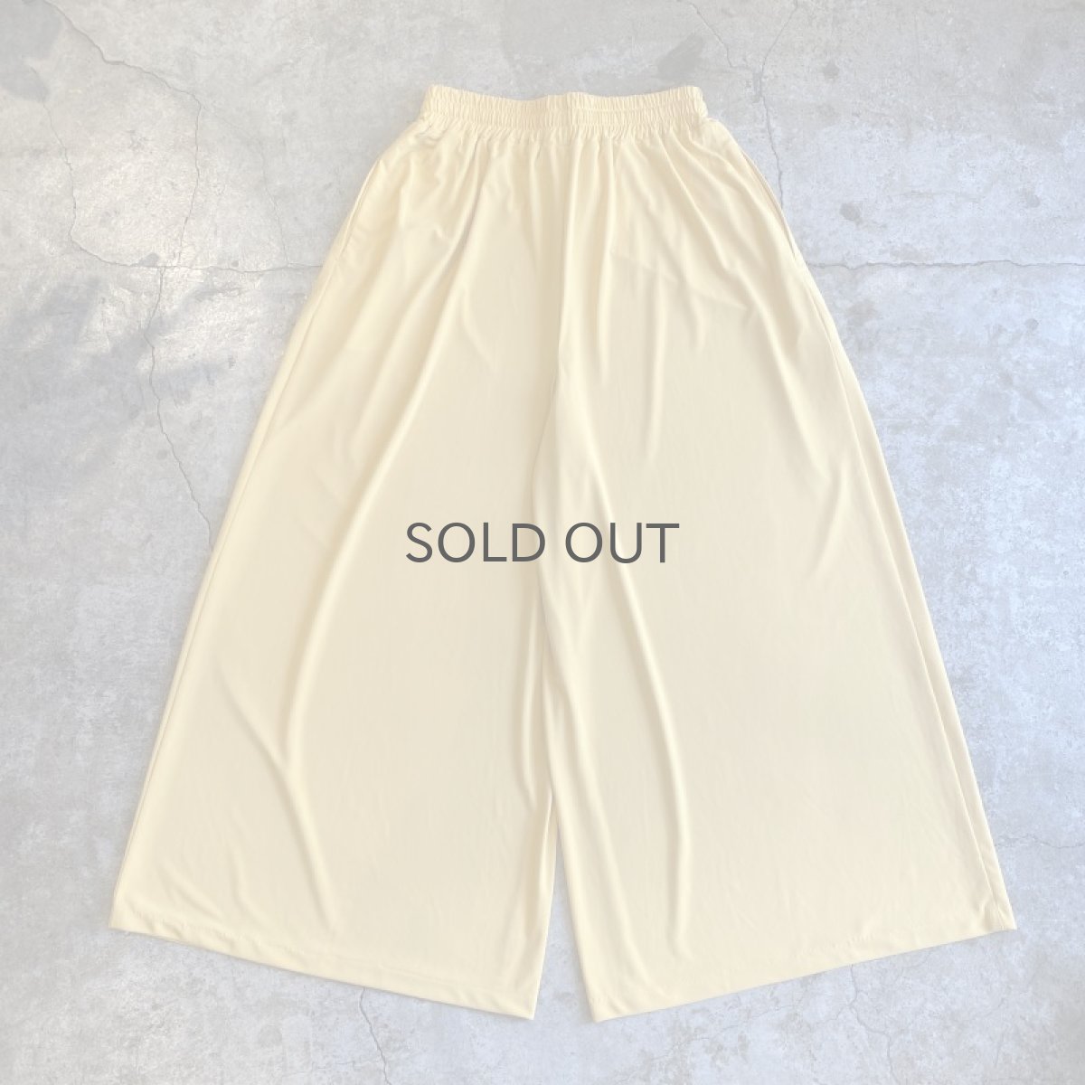 画像2: YELLOW COLOR WIDE DESIGN PANTS / FREE (2)