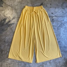 画像1: YELLOW COLOR WIDE DESIGN PANTS / FREE (1)