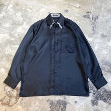 画像1: LAYERED COLLAR DESIGN L/S SHIRT / Mens L (1)