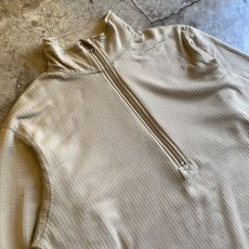 画像3: MILITARY DESIGN HALF ZIP L/S TOPS / Ladies L(XL) (3)