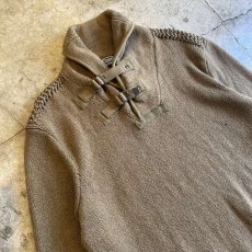 画像3: 【POLO RALPH LAUREN】SHAWL 2BELT COLLAR ELBOW PATCH DESIGN SWEATER / Ladies L (3)