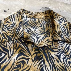 画像10: LEOPARD COLOR ZEBRA PATTERN L/S SHIRT / Mens L (10)