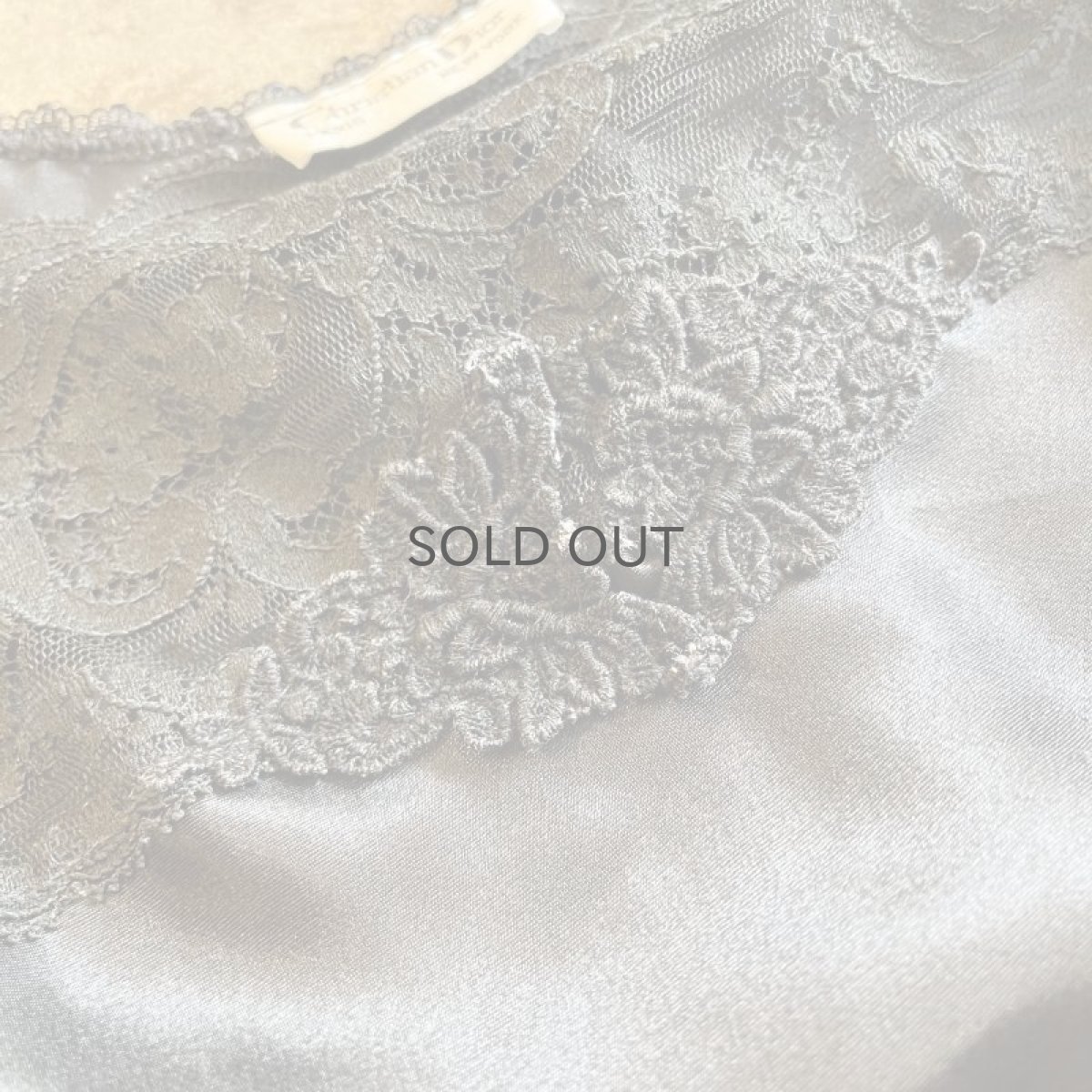 画像8: 【Christian Dior】BLACK COLOR LACE DESIGN SHORT LINGERIE  / Ladies M / MADE IN USA (8)