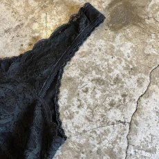 画像5: 【Christian Dior】BLACK COLOR LACE DESIGN SHORT LINGERIE  / Ladies M / MADE IN USA (5)