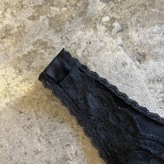 画像6: 【Christian Dior】BLACK COLOR LACE DESIGN SHORT LINGERIE  / Ladies M / MADE IN USA (6)