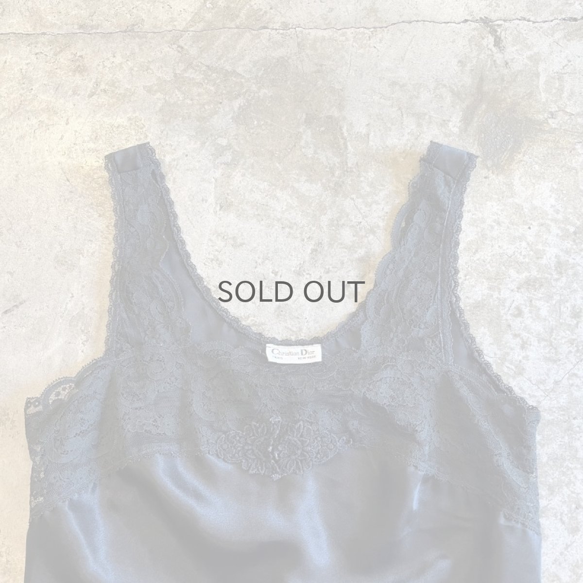 画像7: 【Christian Dior】BLACK COLOR LACE DESIGN SHORT LINGERIE  / Ladies M / MADE IN USA (7)