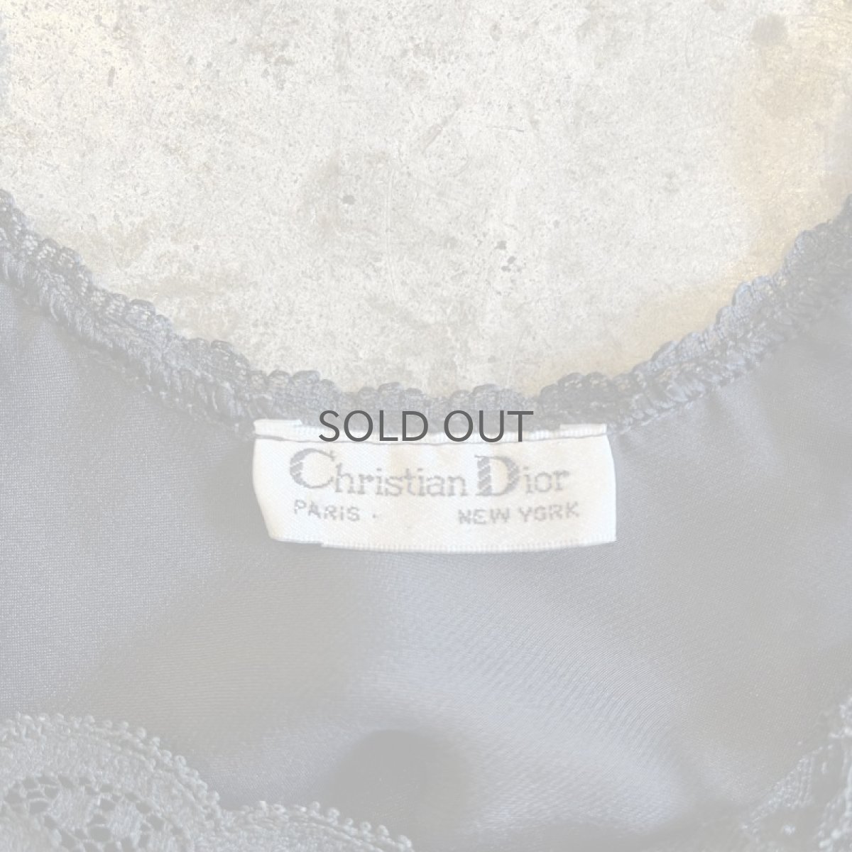 画像10: 【Christian Dior】BLACK COLOR LACE DESIGN SHORT LINGERIE  / Ladies M / MADE IN USA (10)