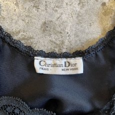 画像10: 【Christian Dior】BLACK COLOR LACE DESIGN SHORT LINGERIE  / Ladies M / MADE IN USA (10)