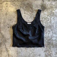 画像1: 【Christian Dior】BLACK COLOR LACE DESIGN SHORT LINGERIE  / Ladies M / MADE IN USA (1)