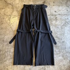 画像1: 【WONDERGROUND】NEO BONDAGE WIDE PANTS / OS (1)